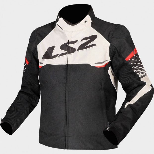 LS2 APEX MAN BLACK WHITE RED